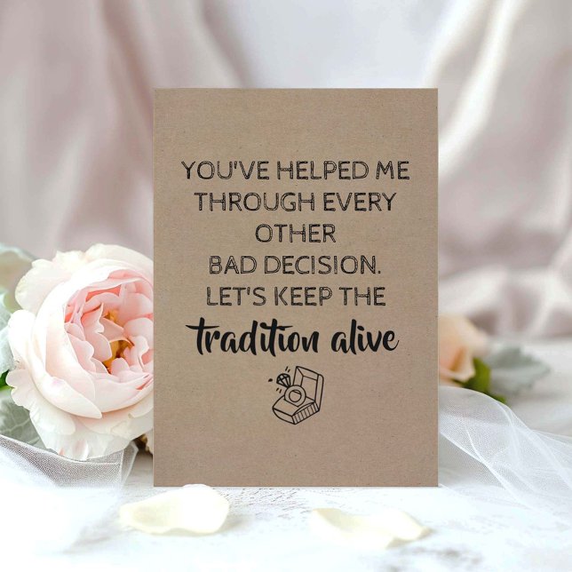 Sweet Funny Bridesmaid/Maid of honor Frieri Inbjudningar (Bridesmaid Proposal)