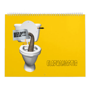 Sweet Funny Elephant Crossras 2023 Kalender