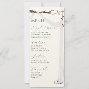 Sweet Garden Menu Inbjudningar