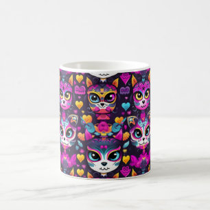 😻 Sweet Gatos de Muertos Fiesta Kaffemugg
