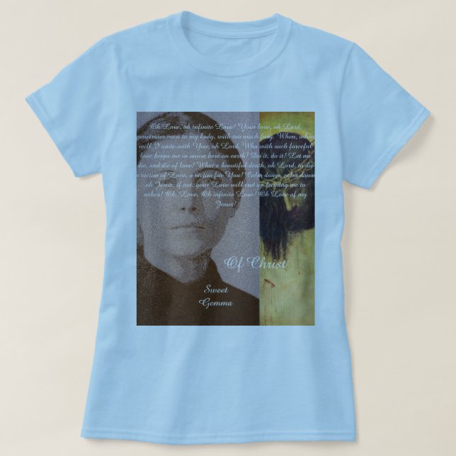 Sweet Gemma of Jesus Tee (Design framsida)