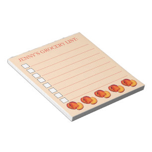 Sweet Georgia Peach Peacher Fruit Livsmedel List Anteckningsblock