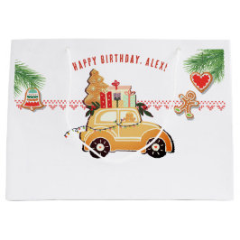 Sweet Gingerbread Car Festive Christmas Birthday
