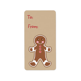 Sweet Gingertea Boy Gift Märkre Label Adressetikett