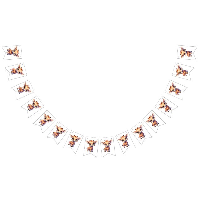 Sweet Giraffe Birthday Party Vimplar (Alla)