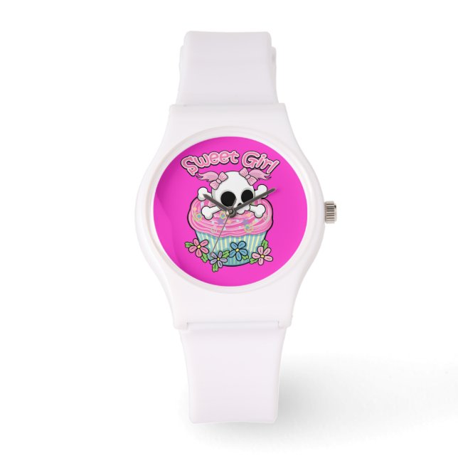 Sweet Girl Skull Armbandsur (Framsida)
