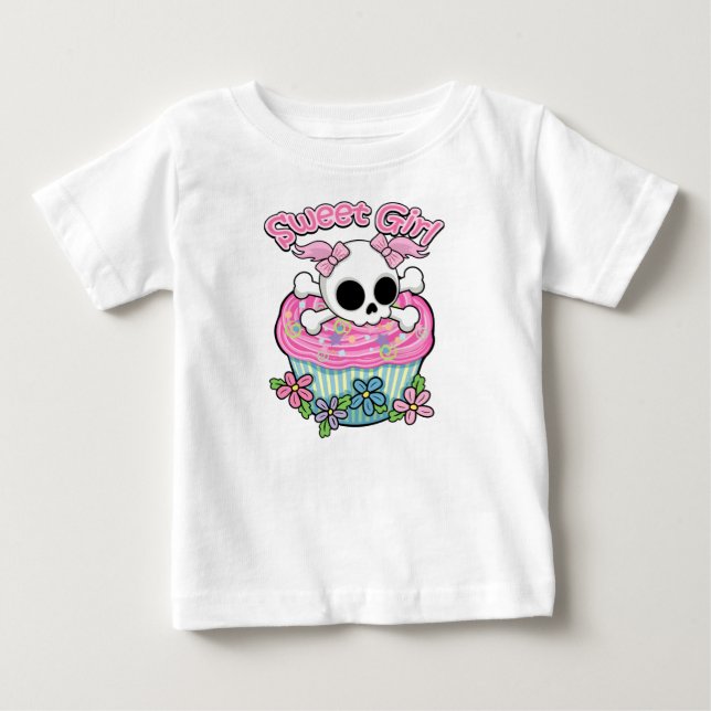 Sweet Girl Skull Tee (Framsida)