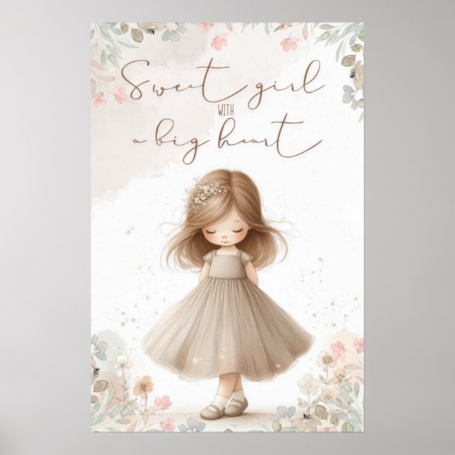 sweet girl with a big heart poster (Framsidan)