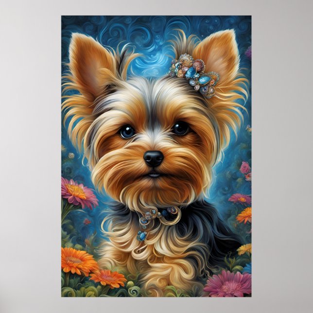Sweet Girl Yorkie Poster (Framsidan)