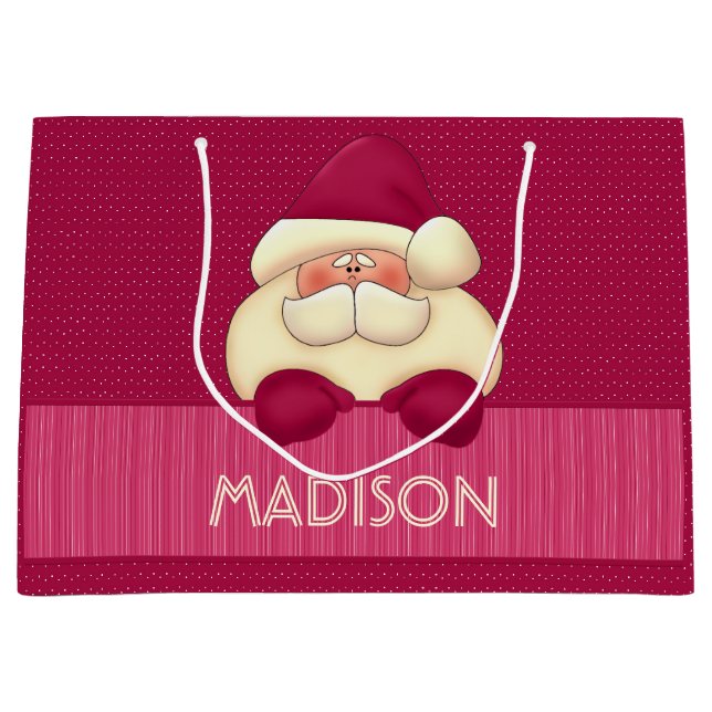 Sweet Girly Rosa Santa and Polka dots (Framsidan)