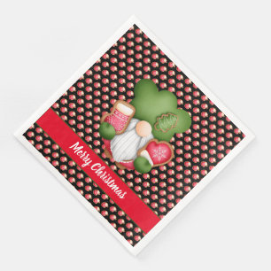 Sweet Gnome Anpassa Färg och text Pappersservett