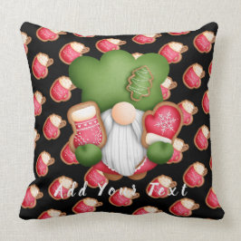 Sweet Gnome Customize Text och Färg 20"X20" Kudde