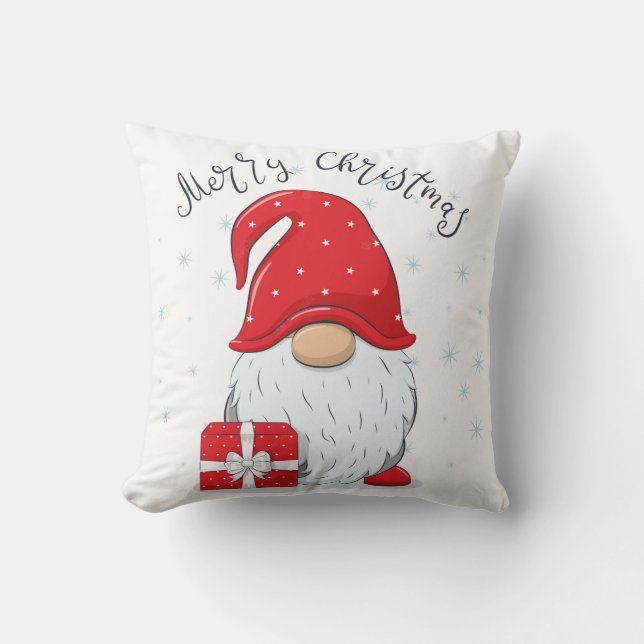 "SWEET GNOME/DIFFERENT SIDE" CHRISTMAS PILLOW KUDDE (Framsida)