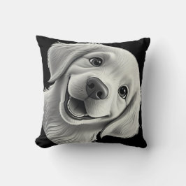 Sweet Golden Joy: Pixar-Style Puppy Friends Kudde