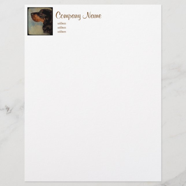 Sweet Gordon Letterhead (Framsida)