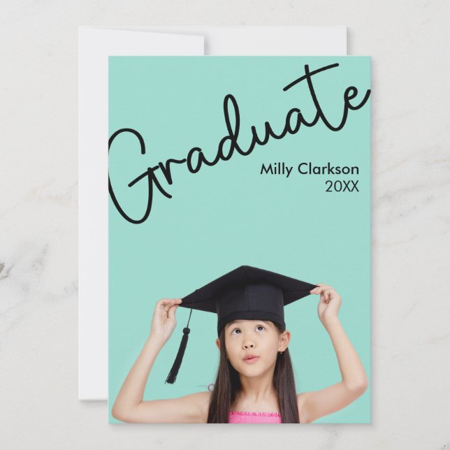 Sweet Graduate for Kids Invitation Meddelande (Framsida)