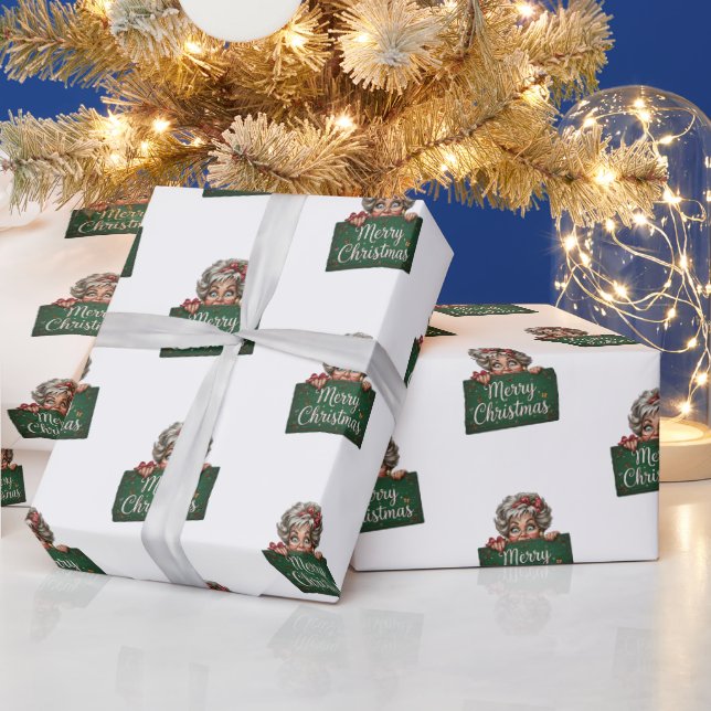 Sweet Grandparent Holding Presentpapper (Helgdagar)