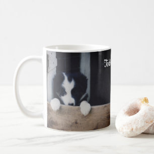 Sweet Gräns Collie Puppy Personlig Kaffemugg