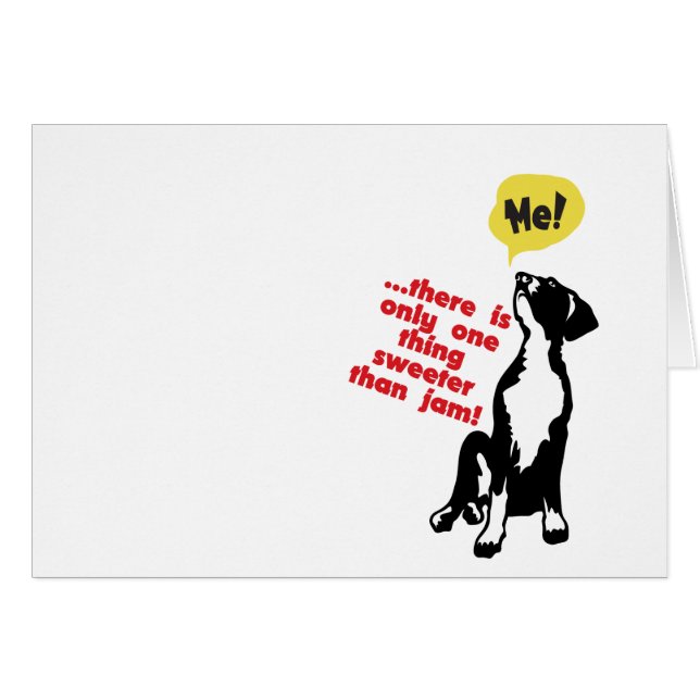 Sweet Great dane Puppy Hälsningskort (Framsidan Horizontal)