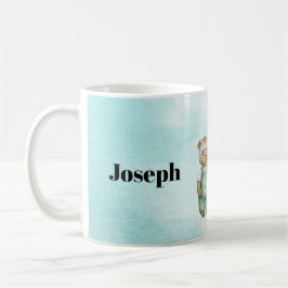 Sweet green baby bear baby kaffemugg