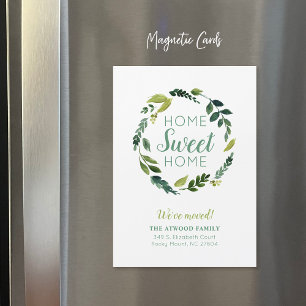 Sweet Greenery Magnetic Ny adress Notice