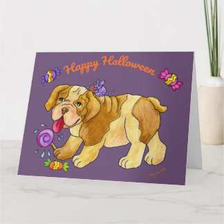 Sweet Halloween Puppy Kort