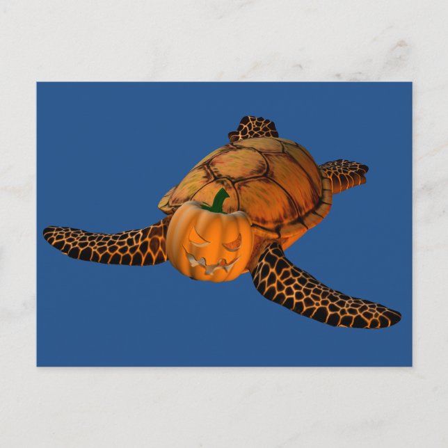 Sweet Halloween Tortoise Vykort (Framsida)