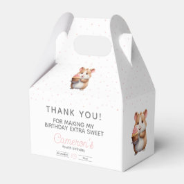 Sweet Hamster, Rosa Cupcoa Barns födelsedag Presentaskar