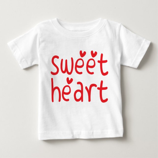 Sweet Heart Baby Bodykostym T-shirt (Framsida)