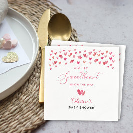Sweet Heart Baby Shower Pappersservett