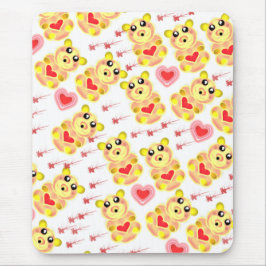 Sweet Heart Bear Nursery Pattern Musmatta