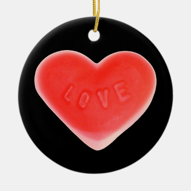 Sweet Heart Black ornament (Framsidan)