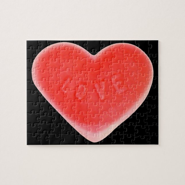 Sweet Heart Black puzzle Pussel (Horisontell)