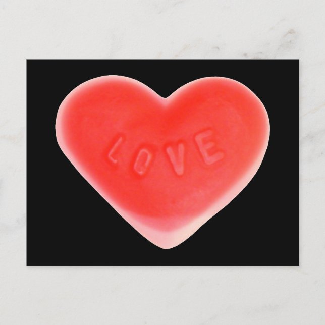 Sweet Heart Black-vykort Vykort (Framsida)