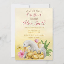 Sweet Heart Greenery Gult Mamma & Baby Shower