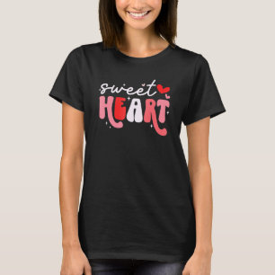 Sweet Heart Groovy Retro Happy Valentine Day Cou T Shirt