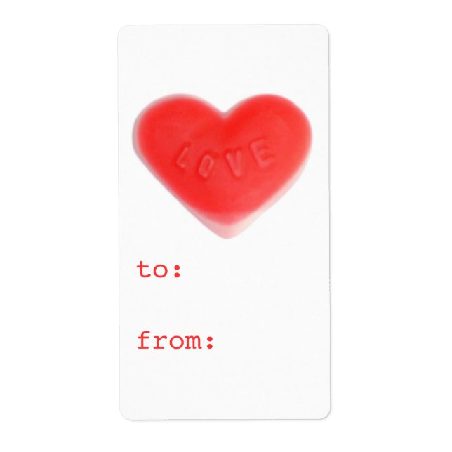 Sweet Heart...märkrns presentetikett porträtt Fraktsedel (Framsidan)