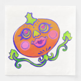 Sweet Heart Pumpkin Halloween Decor Pappersservett