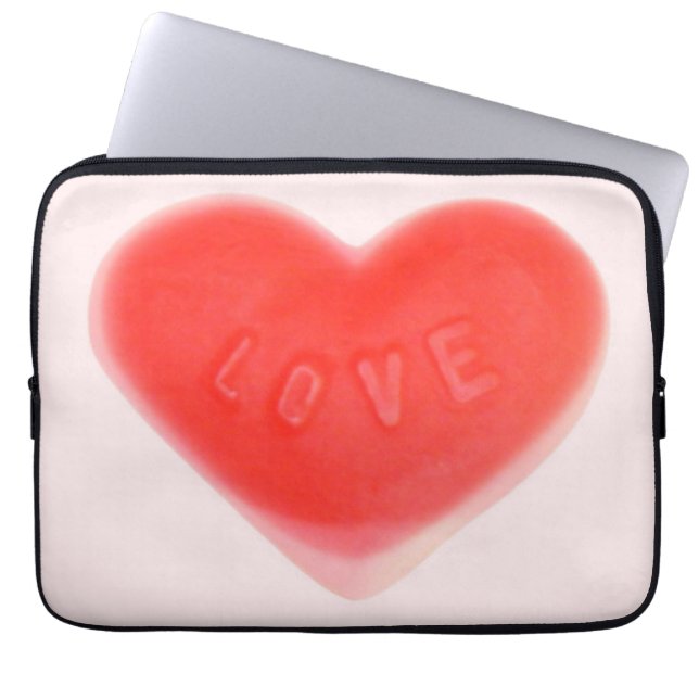 Sweet Heart Rosa 13-tums laptop sleeve (Framsidan)