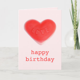 Sweet Heart Rosa "grattis på födelsedagen"-kort po Kort