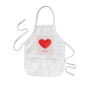 Sweet Heart Rosa 'Namn' apron-barn Barnförkläde