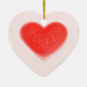 Sweet Heart Rosa 'Namn & Date' ornament hjärta