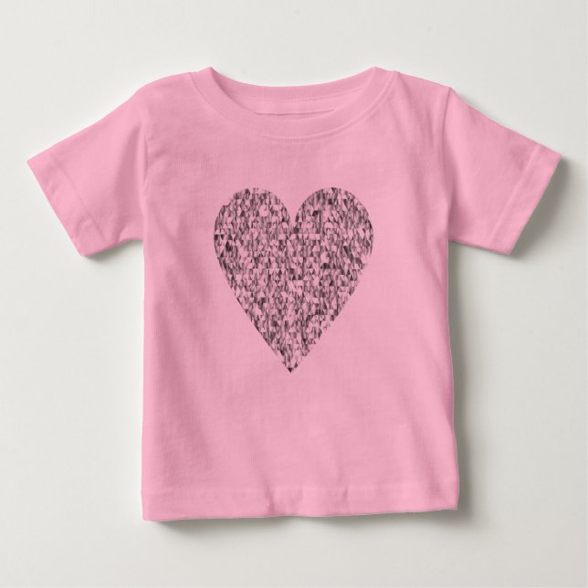 Sweet Heart Rosa Shirt T (Framsida)