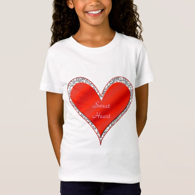 Sweet Heart Valentine Day Shirt T Shirt (Framsida)