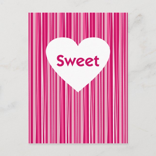 Sweet Heart Valentine vycard Helg Vykort (Framsida)