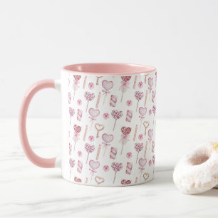Sweet Hearts Mönster Mugg