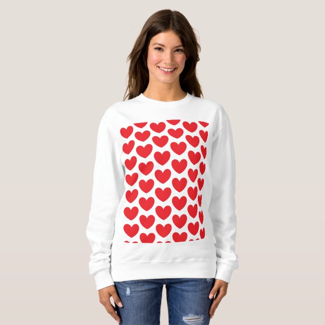 Sweet Hearts Sweatshirt T Shirt (Hel framsida)