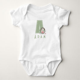 Sweet hedgehog Personlig Brev A Baby Bodykostym T Shirt