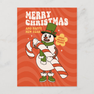Sweet Helgdag Önskemål - A Candy cane-julen Helg Vykort