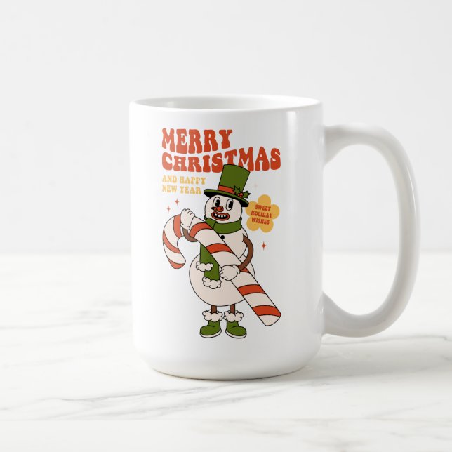 Sweet Helgdag Önskemål - A Candy cane-julen Kaffemugg (Höger)